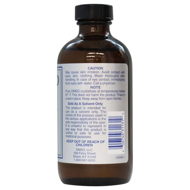 Nature’s Gift DMSO – 99% Pure Liquid Low Odor Glass Bottle 8 fl. oz.