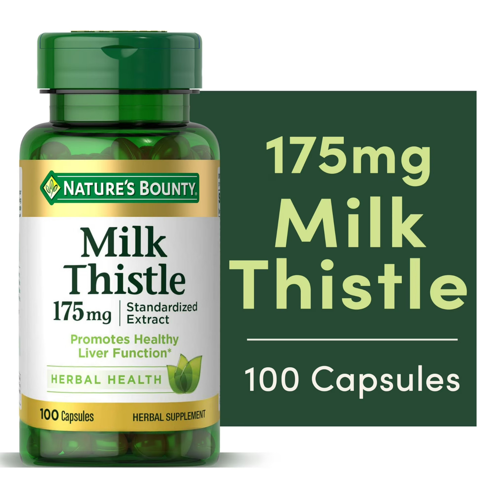 Nature’s Bounty Milk Thistle 175mg 100 Capsules