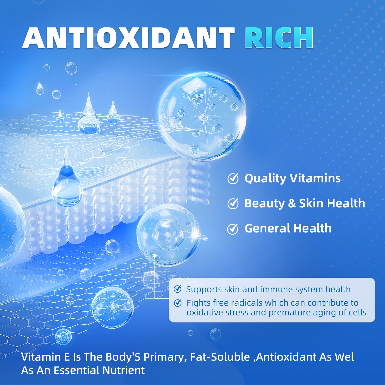 Vitamin E 670 mg (1000 IU) dl-Alpha, for Skin, Heart, and Immune Health Support