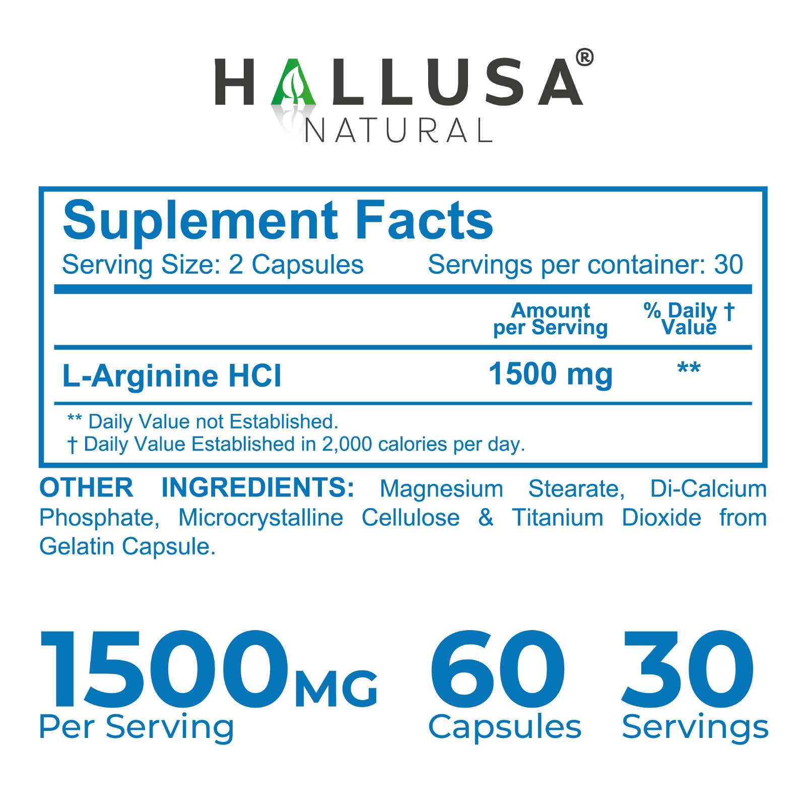L-ARGININE , Extra Strength Nitric Oxide & Circulation Boost – Muscle RECOVERY