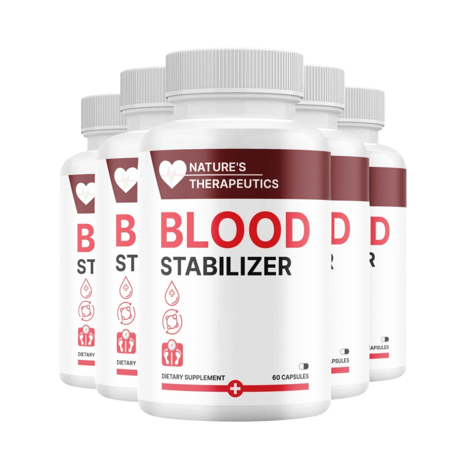 5-Pack Nature’s Therapeutics Blood Stabilizer Capsules for Blood (300 Capsules)