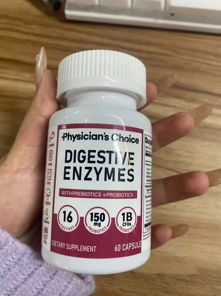 Physician’s Choice Digestive Enzymes 2 Pack 120 Pills Probiotics Support Premium