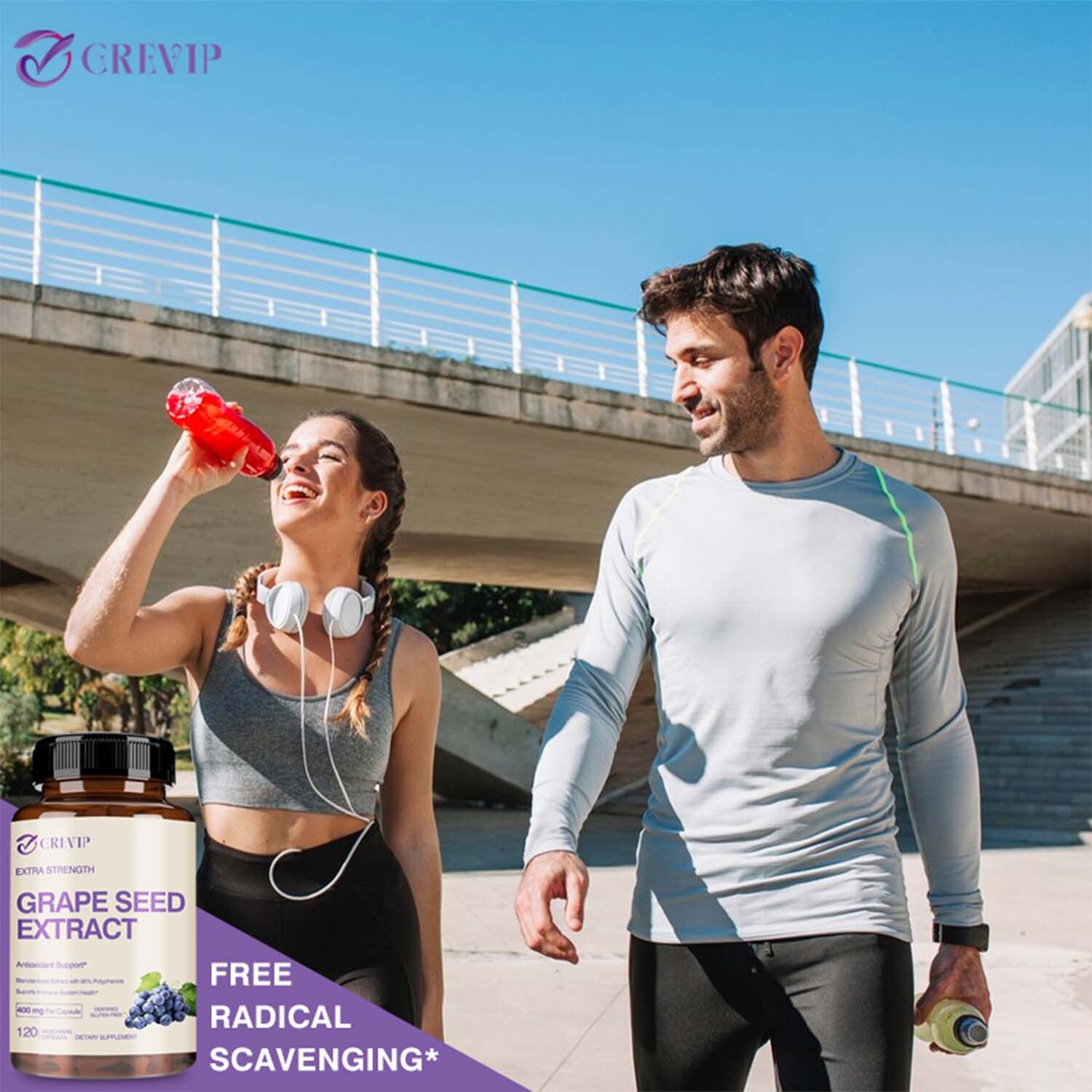 Grape Seed Extract 400mg -Anti-inflammatory, Antioxidants, Cardiovascular Health