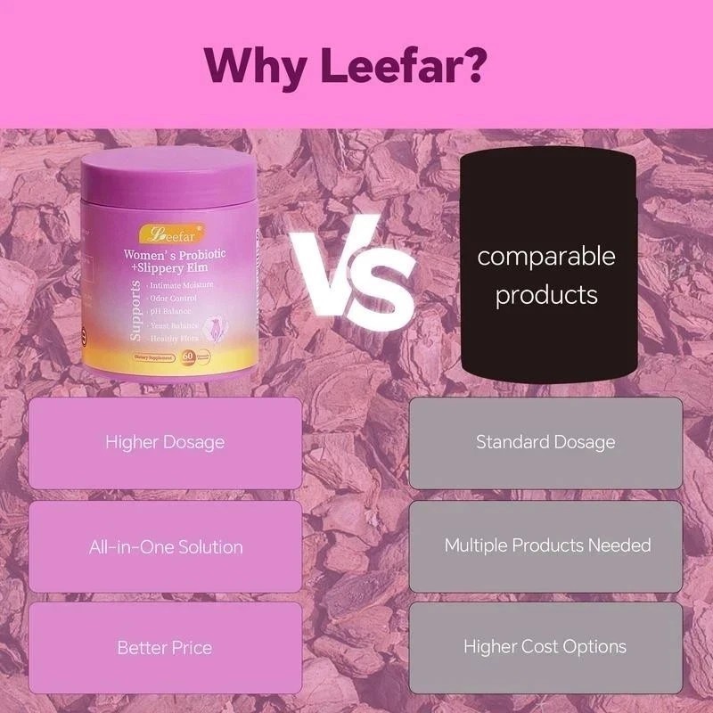 NEW Leefar Women’s Probiotic Slippery Elm Pineapple – 60 gummies