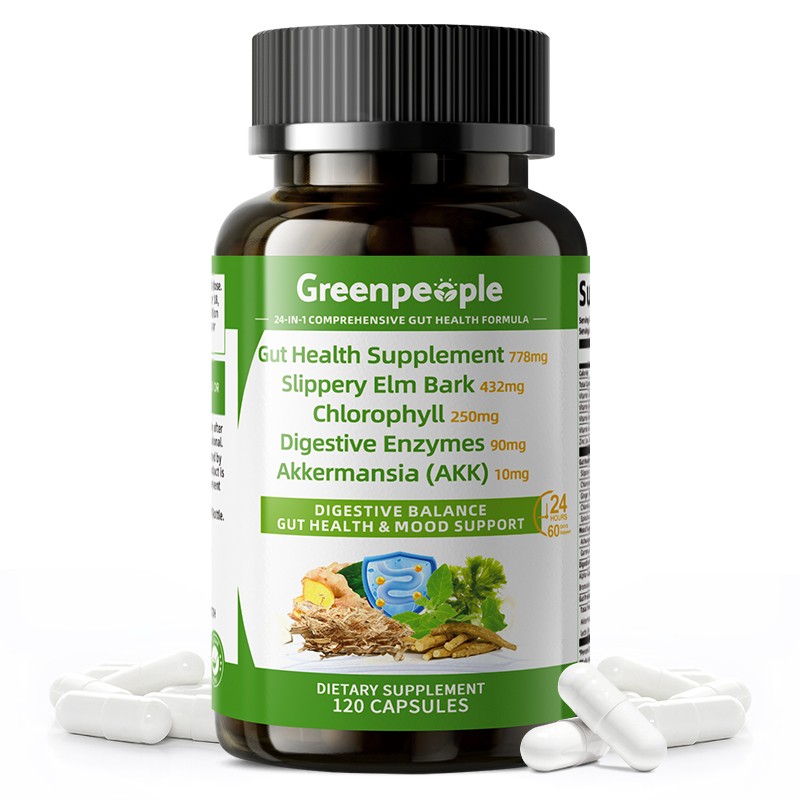 Gut Health Supplement with Probiotics Digestive Enzymes for 120-600ct