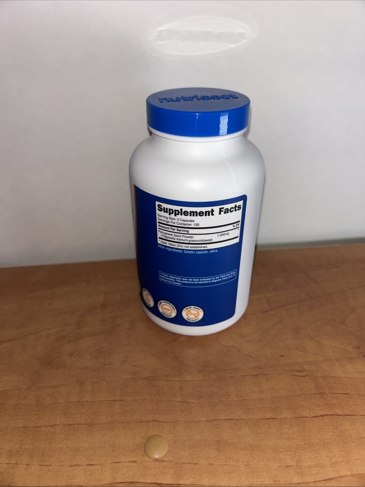 Nutricost Fenugreek Seed 1350Mg 240 Capsules – Gluten Free, Non-Gmo