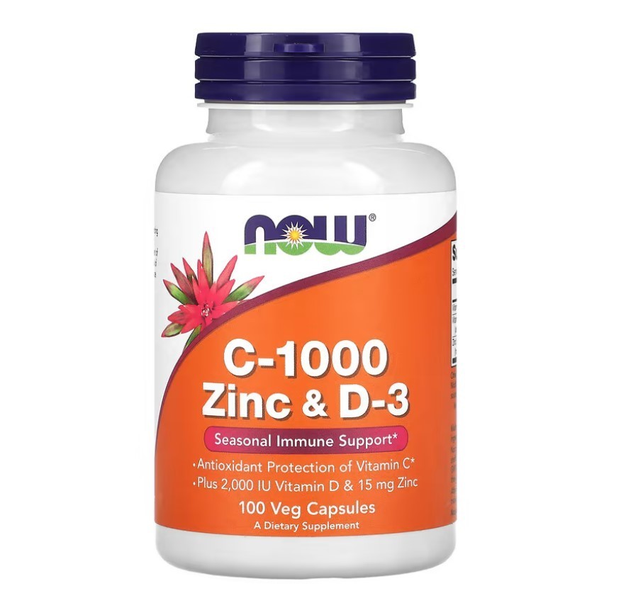 C-1000 Zinc & D-3, 100 Veg Capsules