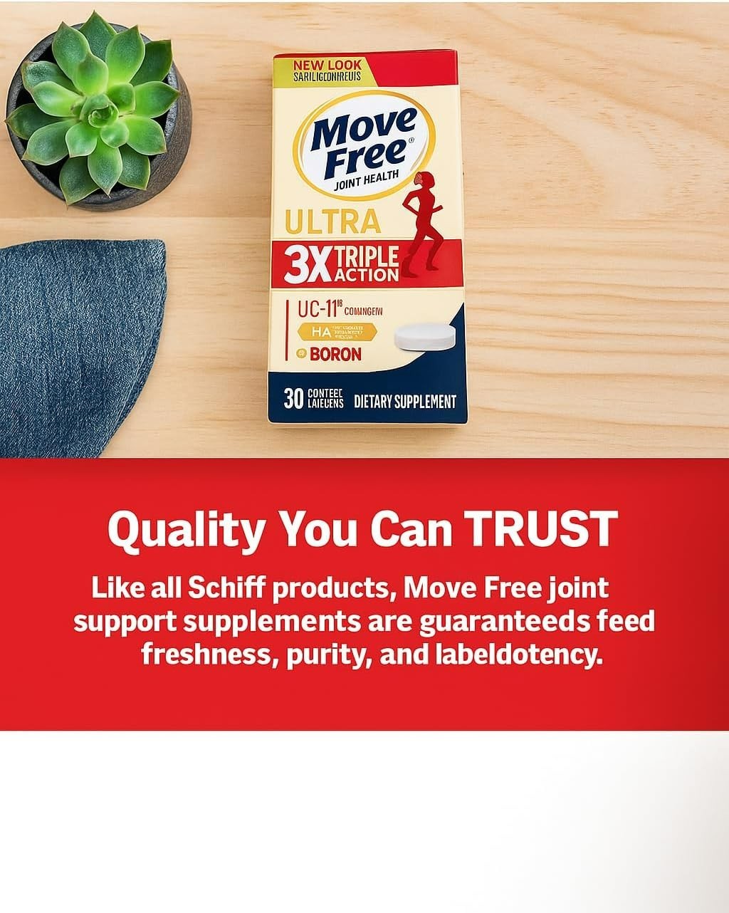 Schiff Move Free Ultra 3X Triple Action 75 Tablets SAVE!! SAVE!!!