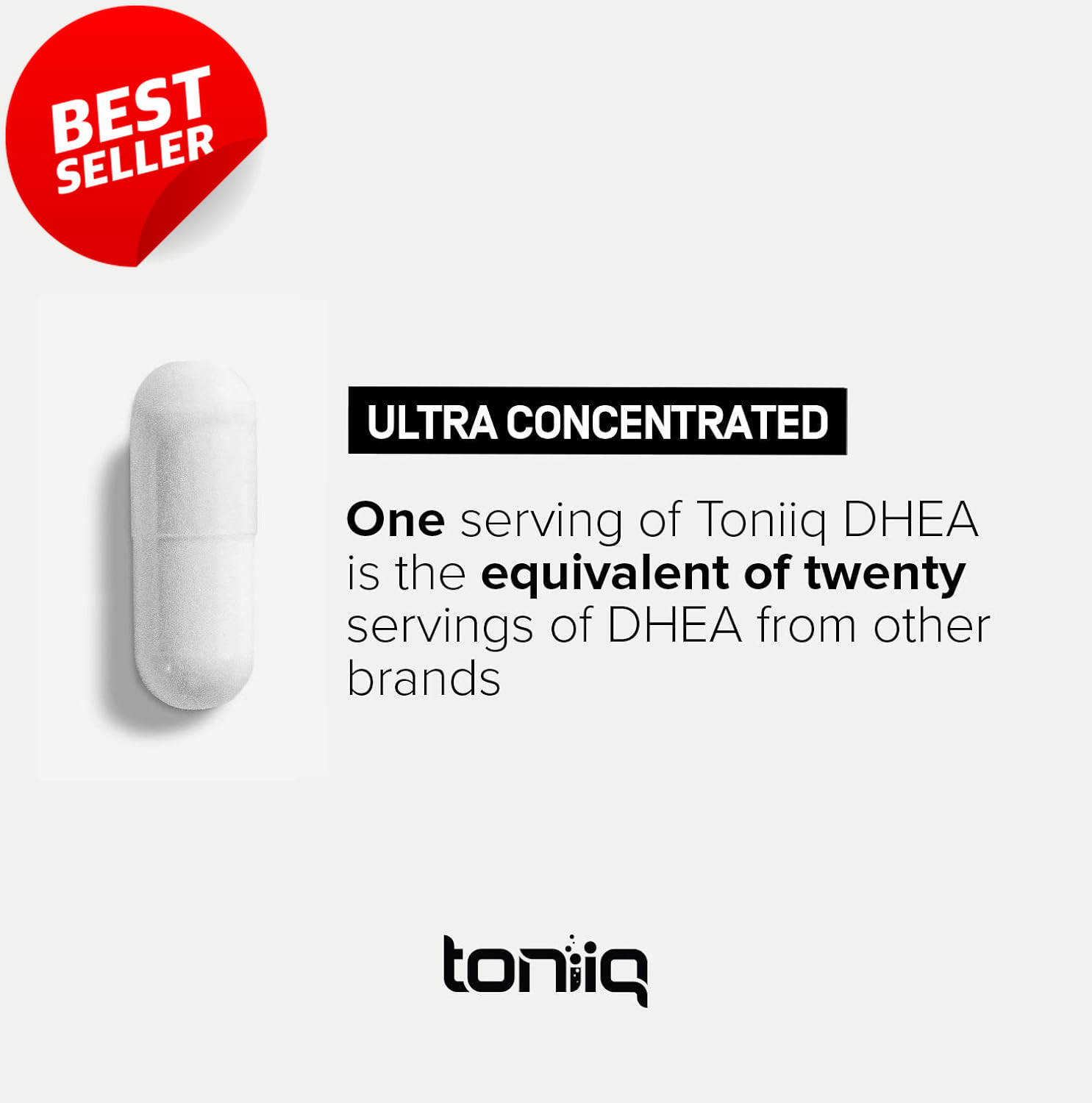Ultra High Strength DHEA 100mg 180 Capsules Micronized Bioavailable Men Women US