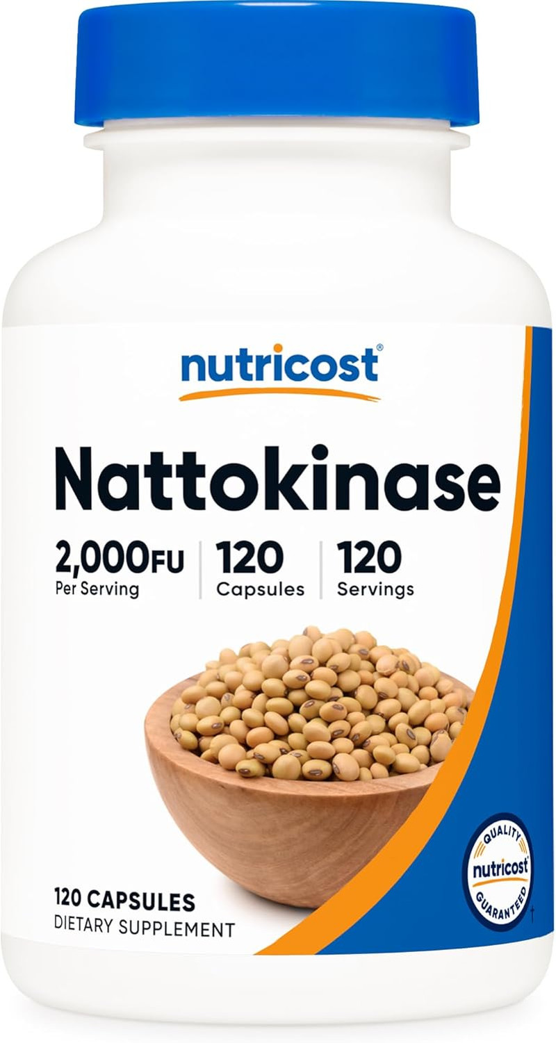 Nutricost Nattokinase 2,000FU, 120 Capsules – Gluten Free, Non-Gmo, Vegetarian F