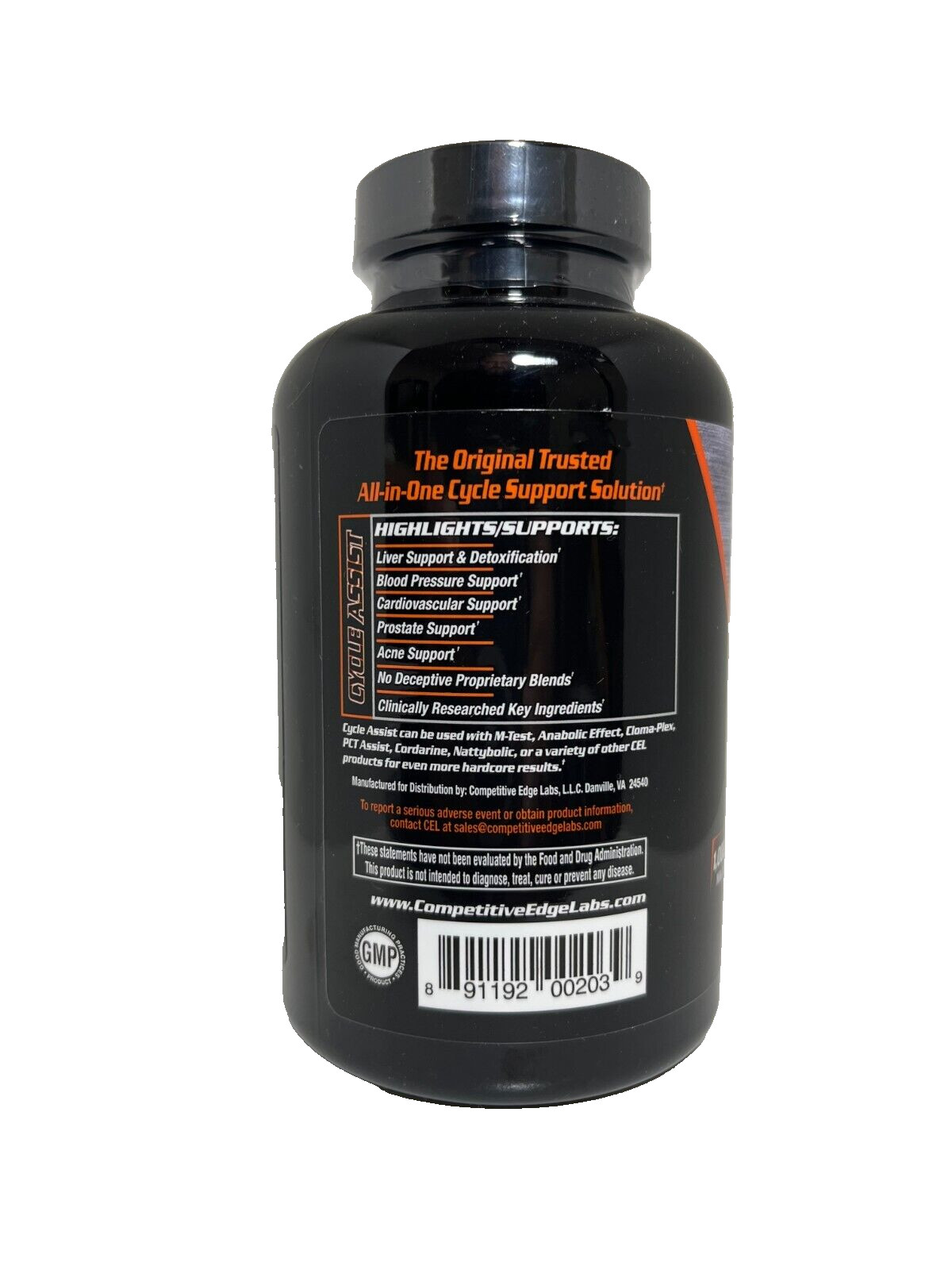 Competitive Edge Labs Cycle Assist Liver Organ Support 180 Capsules New Formula!