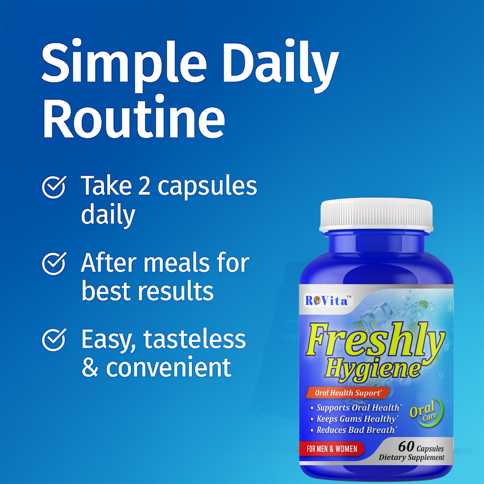 Oral Breath Freshener Dental Probiotics –Oral Health Supplement for Fresh Breath