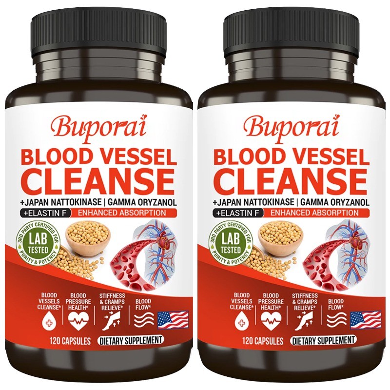 Blood Vessel Cleanse 240pcs, Promotes Energy Production, Supports Heart Health