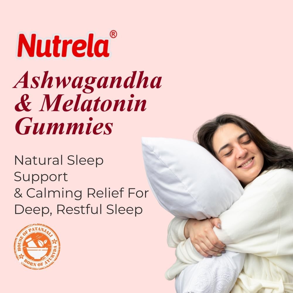 NUTR.ELA Ashwagandha Melatonin Sleep Gummies 30 Strawberry