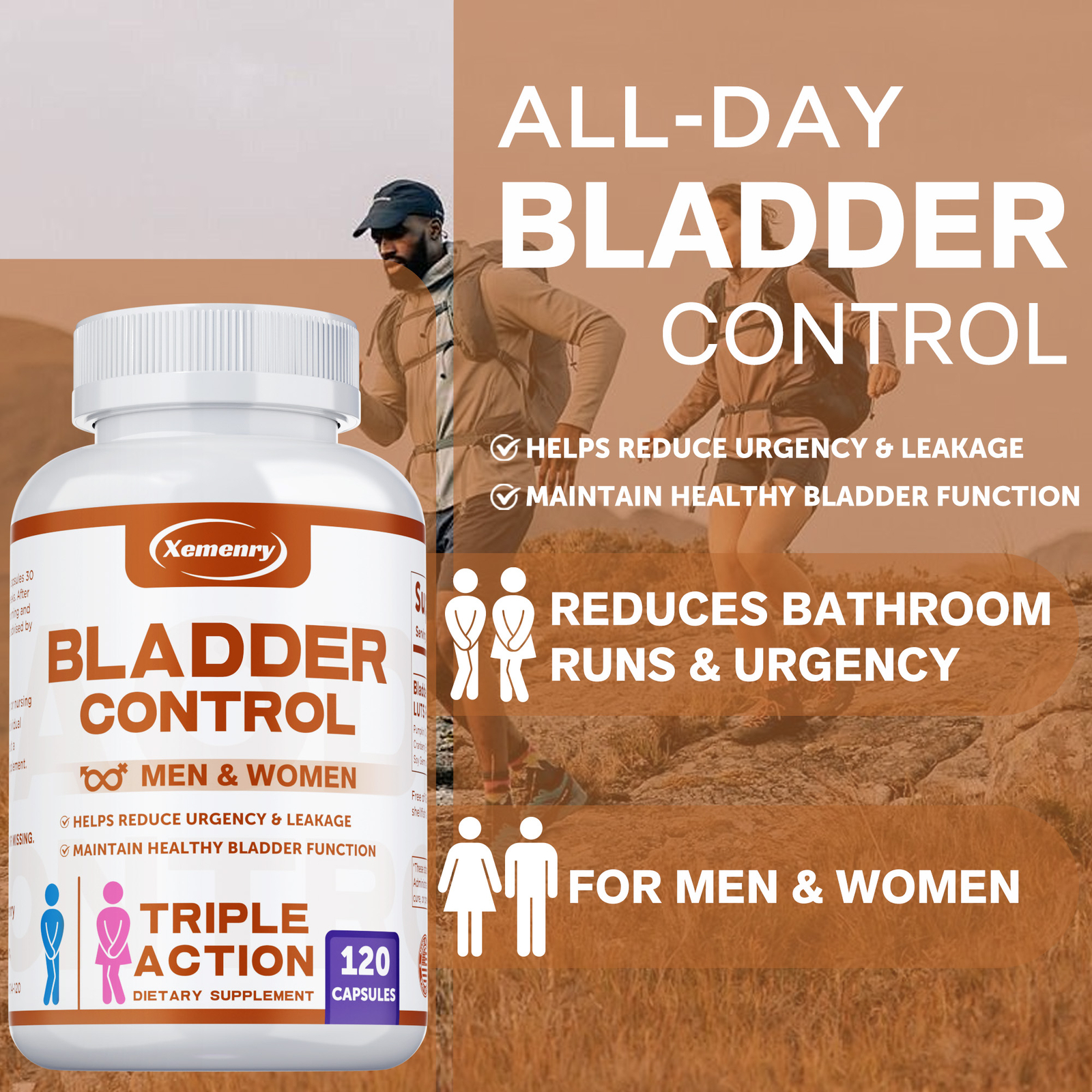 Bladder Control – Urinary Tract Health, Relieve Frequent Urination and Urgency
