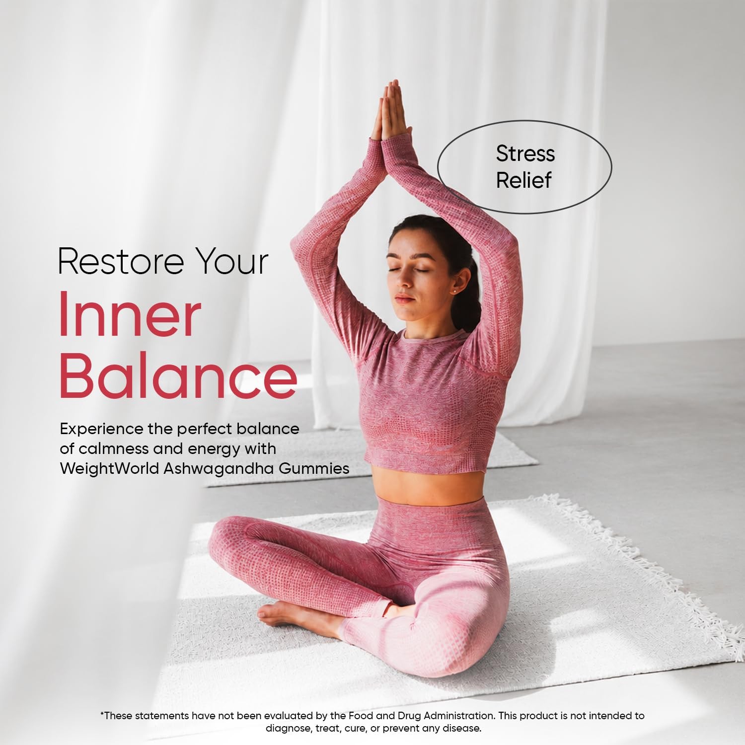 WeightWorld Ashwagandha Gummies for Stress Relief, Healthy Sleep & Energy Boo…