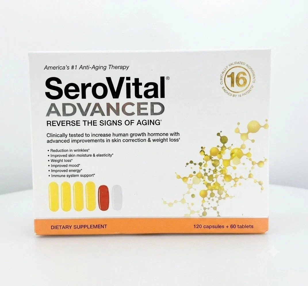 SeroVital Advanced Anti-Aging Dietary Supplement, 120 Capsules+60 Tablets 2/26