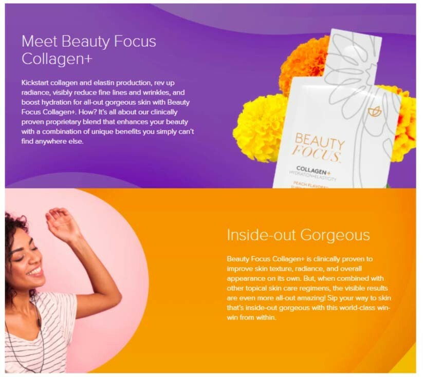 2-PACK Nu Skin NuSkin BEAUTY FOCUS COLLAGEN+ Hydration+Elasticity 04/2026