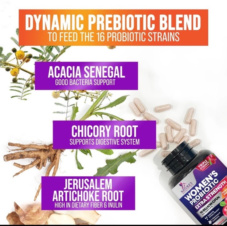 2-Formulated Probiotics for Women with Prebiotics – Womens Probiotic for Support