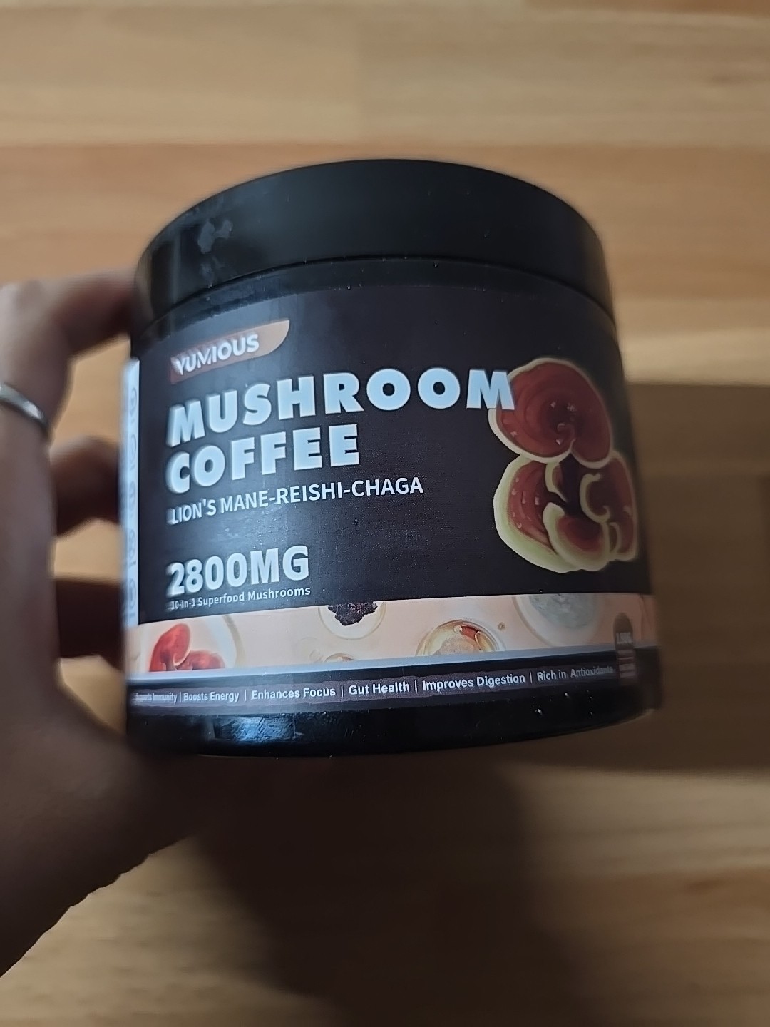 Lions Mane Mushroom Powder Instant Coffee with Lion’s Mane, Reishi, Chaga 120G