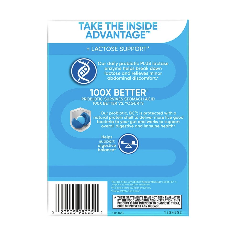 Digestive Advantage Lactose Defense Capsules 96ct Digestive Immune Support