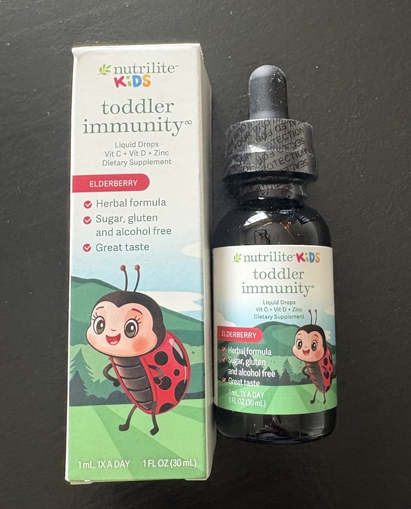 Amway Nutrilite Kids Toddler Immunity Drops 30mL Vitamin C D Zinc Elderberry