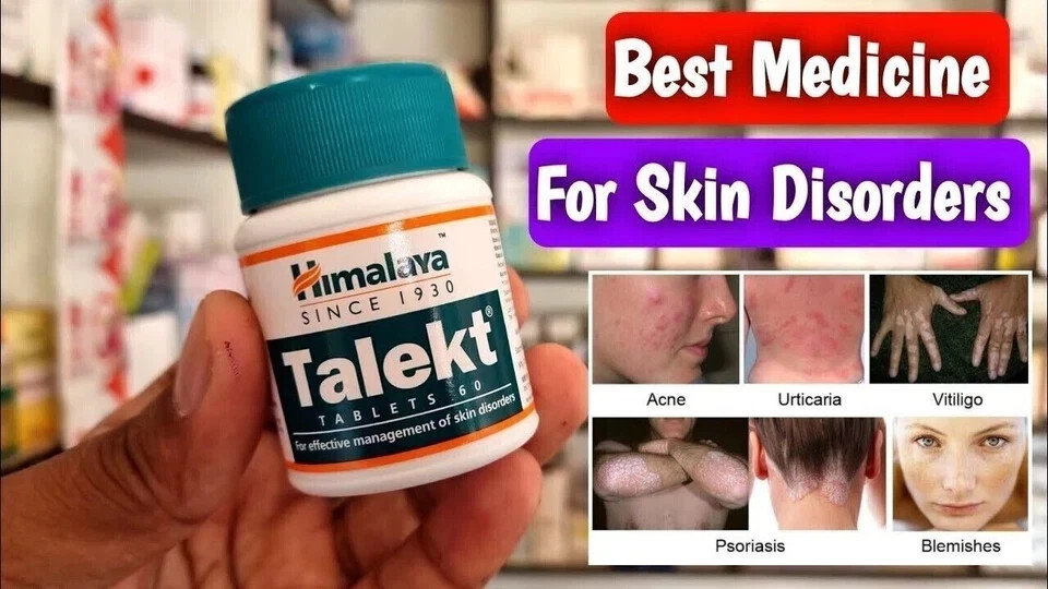 Himalaya TALEKT Tablet Pack of 5 x 60 For Skin health FREE SHIP 2028