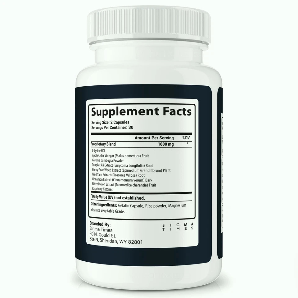 Power Up Male Supplement, Advanced Nutrition for Men 60 Capsules Free Shipping