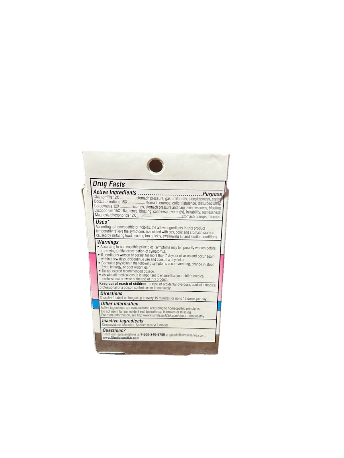 Similasan Gas & Colic Plus Stomach Cramps Quick Dissolving Tablets, 135 Count