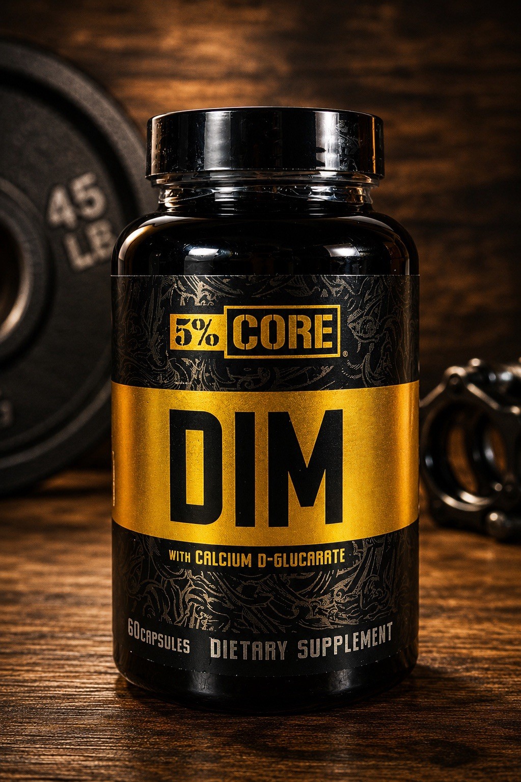 5% Nutrition DIM 60 Capsules w/ Calcium D-Glucarate Exp 07/2028
