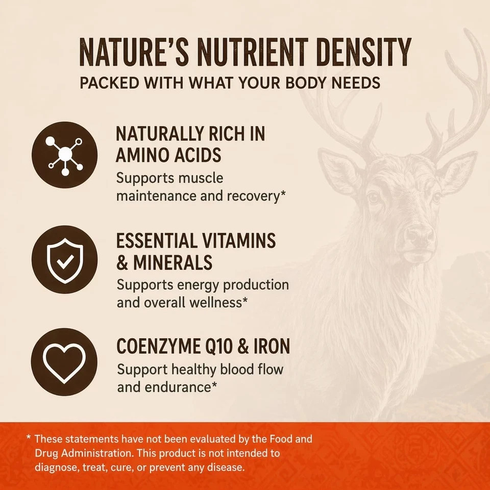 Reindeer Organ Supplement for Men Daily Arctic Herb Reindeer Organ Blend