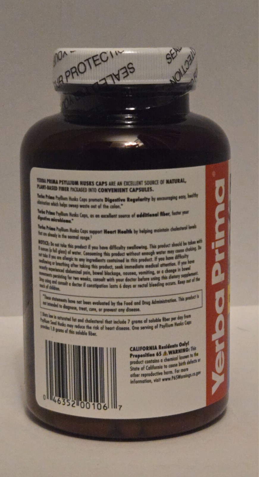 yerba prima psyllium husks caps