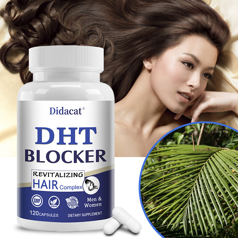 DHT Blocker with Biotin – Boosts Hair Growth & New Follicle Growth 30/60/120Caps