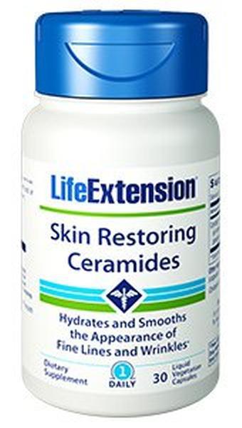 4 PACK SUPER SALE Life Extension Skin Restoring Ceramides 30 gel caps SAVE $15