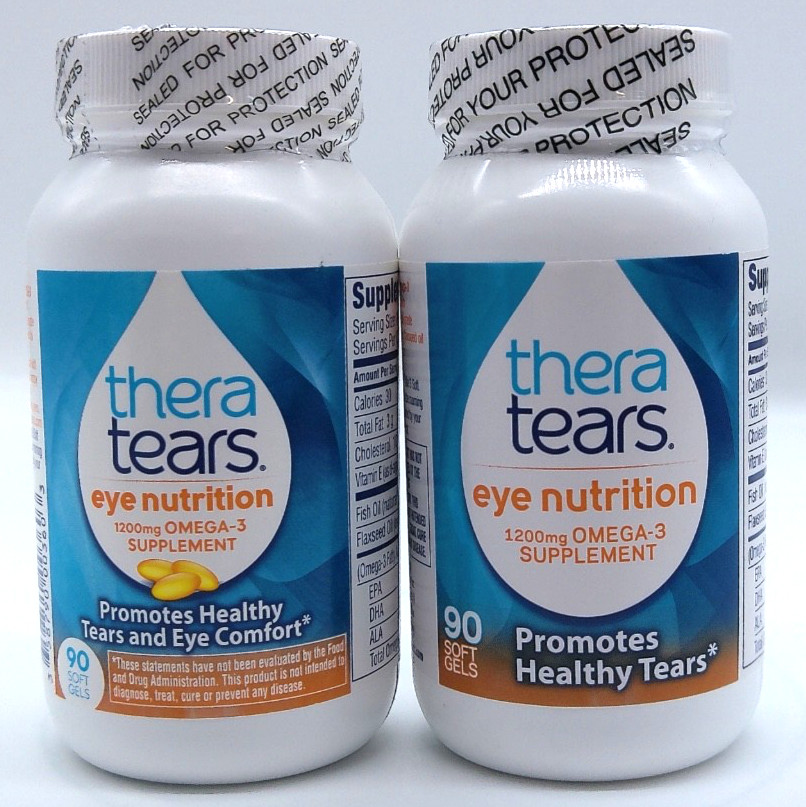 2PK- Thera Tears, 180 Total Soft Gels, Exp. 3/27 +