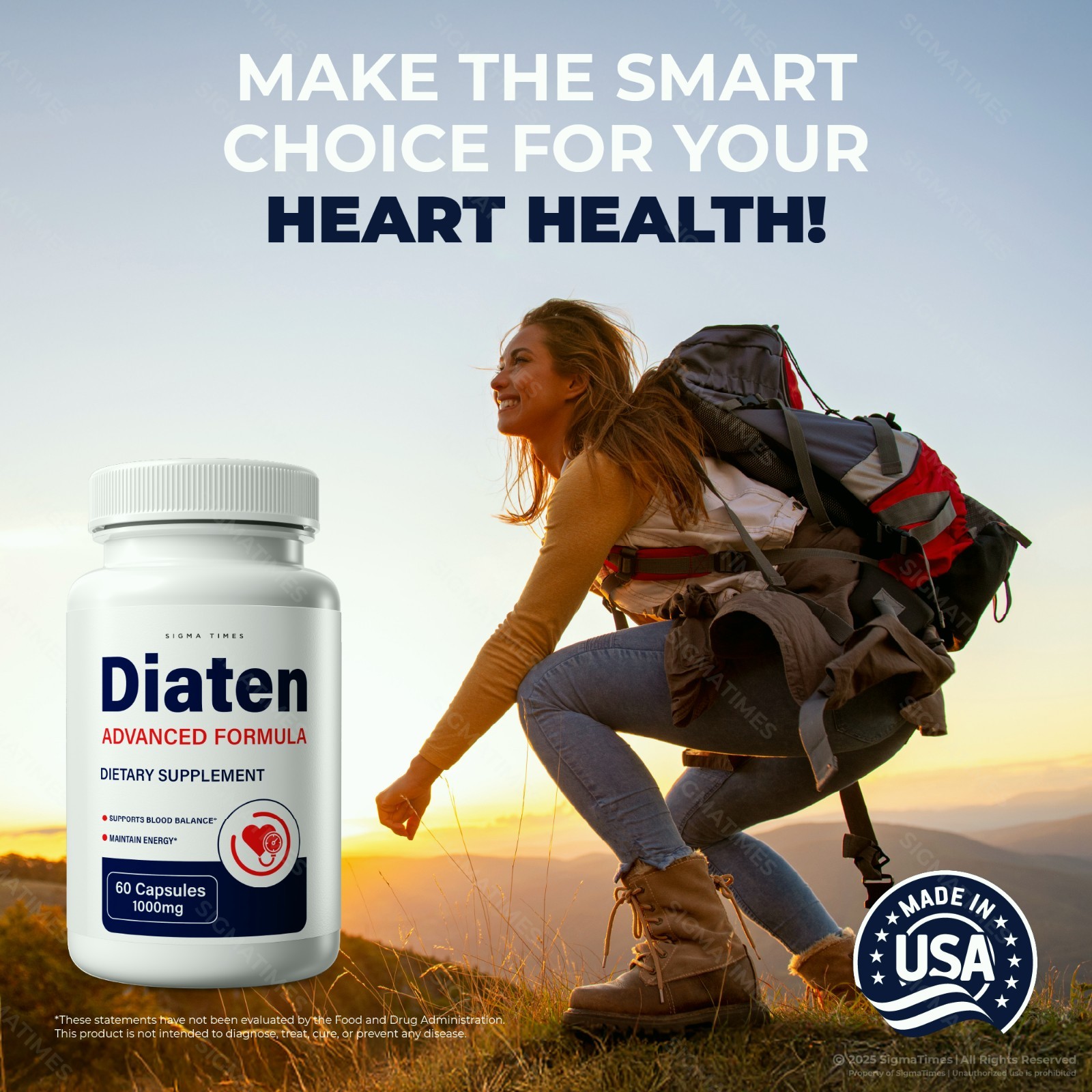 Diaten Capsules – Advanced Blood Support, Balance & Energy Supplement – 5 Pack