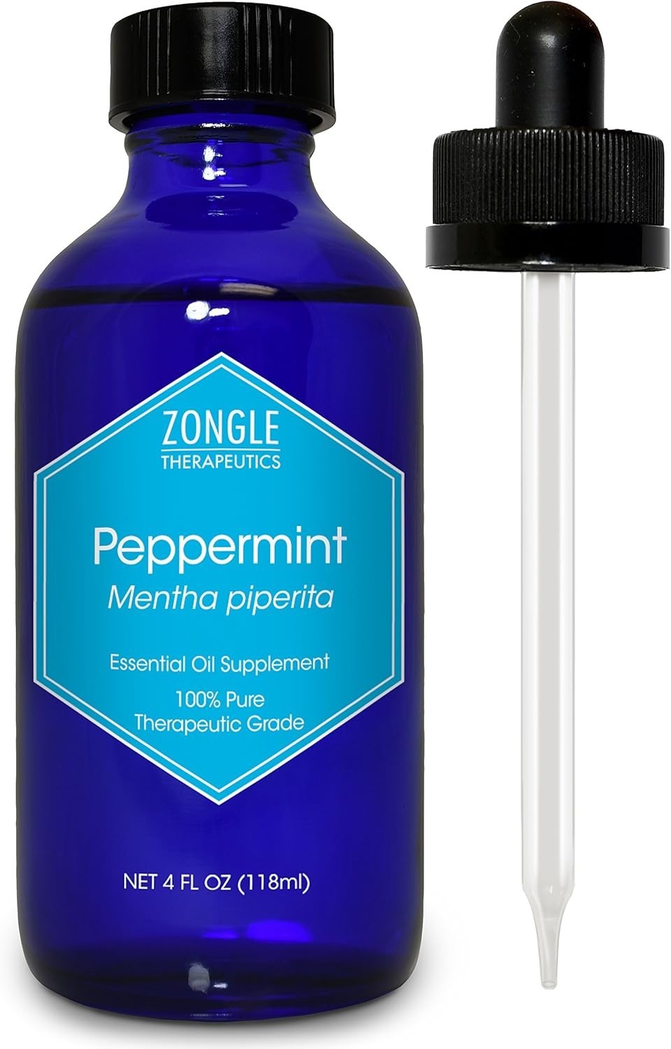 Peppermint Oil, Food Grade, Edible, for Digestion, IBS, Hair – 100% Pure, Pepper