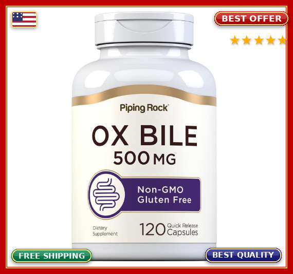 Ox Bile Forte 500mg 120 Capsules Digestive Support