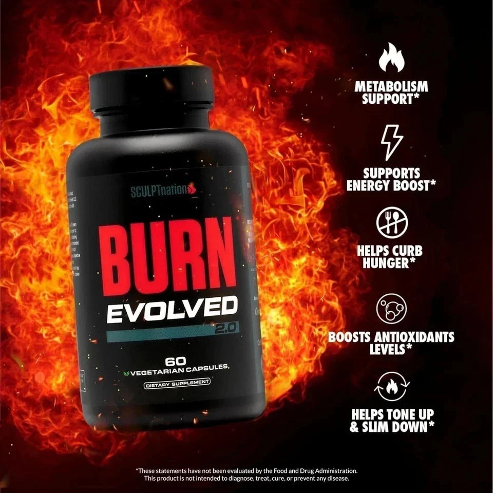 Sculptnation Fat Burn Evolved Thermogenic Burner Weight Loss -Sealed / Pack of 5