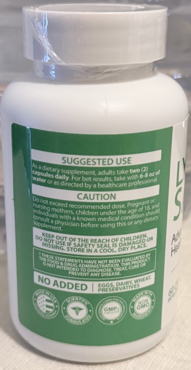 Lymph Savior Premium Lymphatic Health Support Dietary Supplement 60 Capsules
