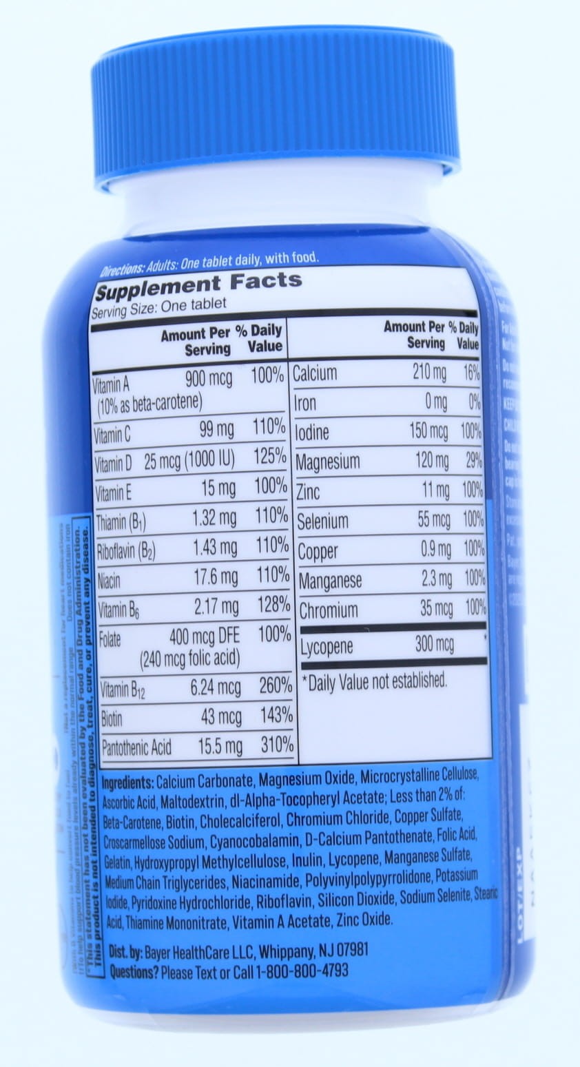Men’s One A Day Multi Multimineral Supplement 200 Tablets 2 Pack