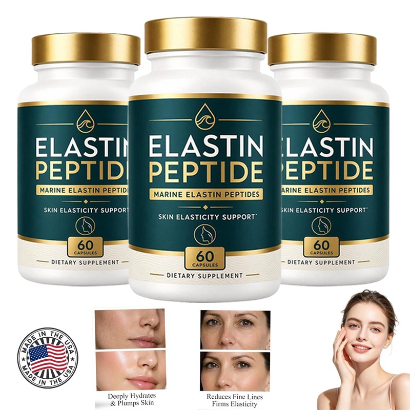 3x Elastin Peptide Skin Tightening Supplement, Skin Elasticity, 60 Count – USA