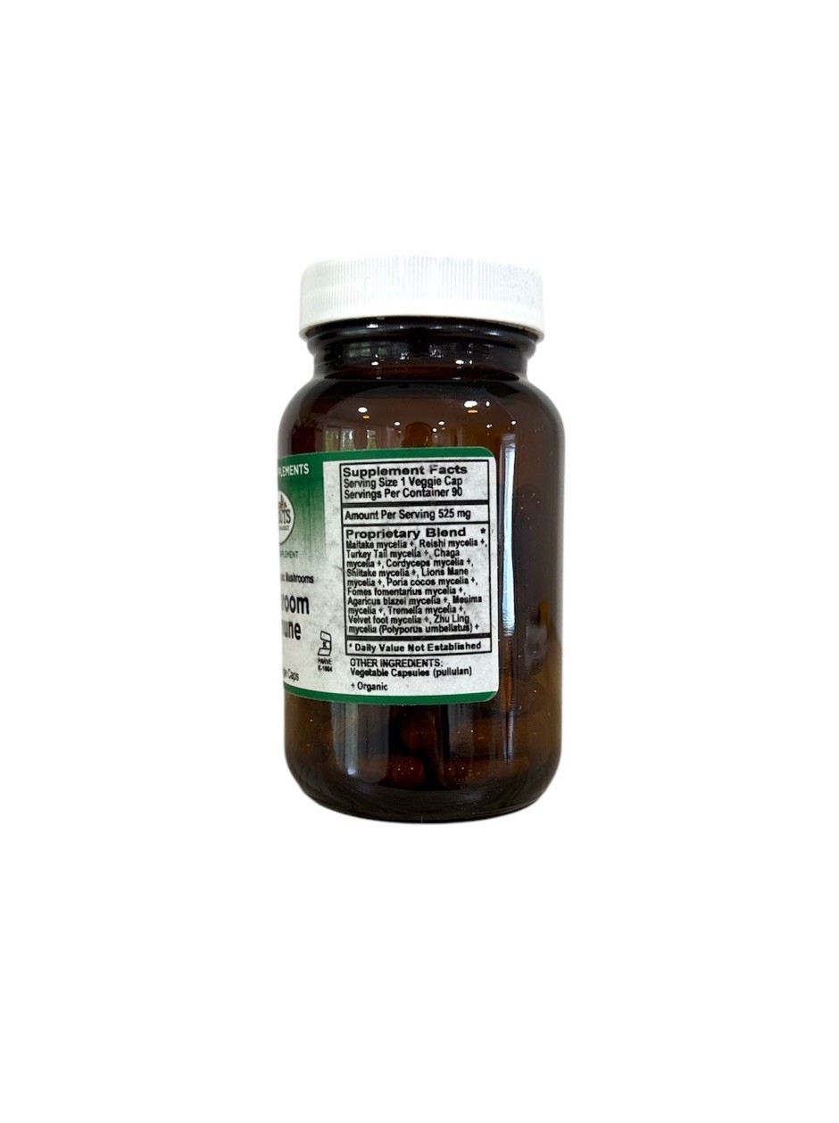 Sprouts Organic Mushrrom Immune Dietary Supplement 90 Veggie Caps, EXP 06/2028