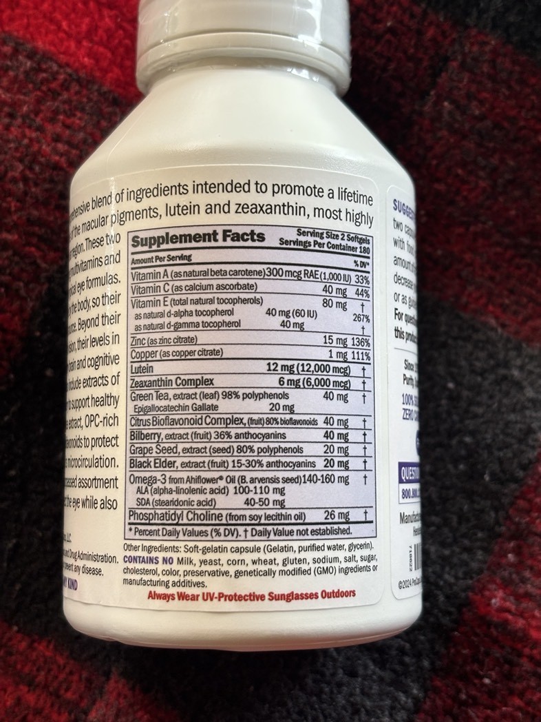 Andrew Lessman Ultimate Eye Support 360 Softgel Capsules Exp 08/30/2027