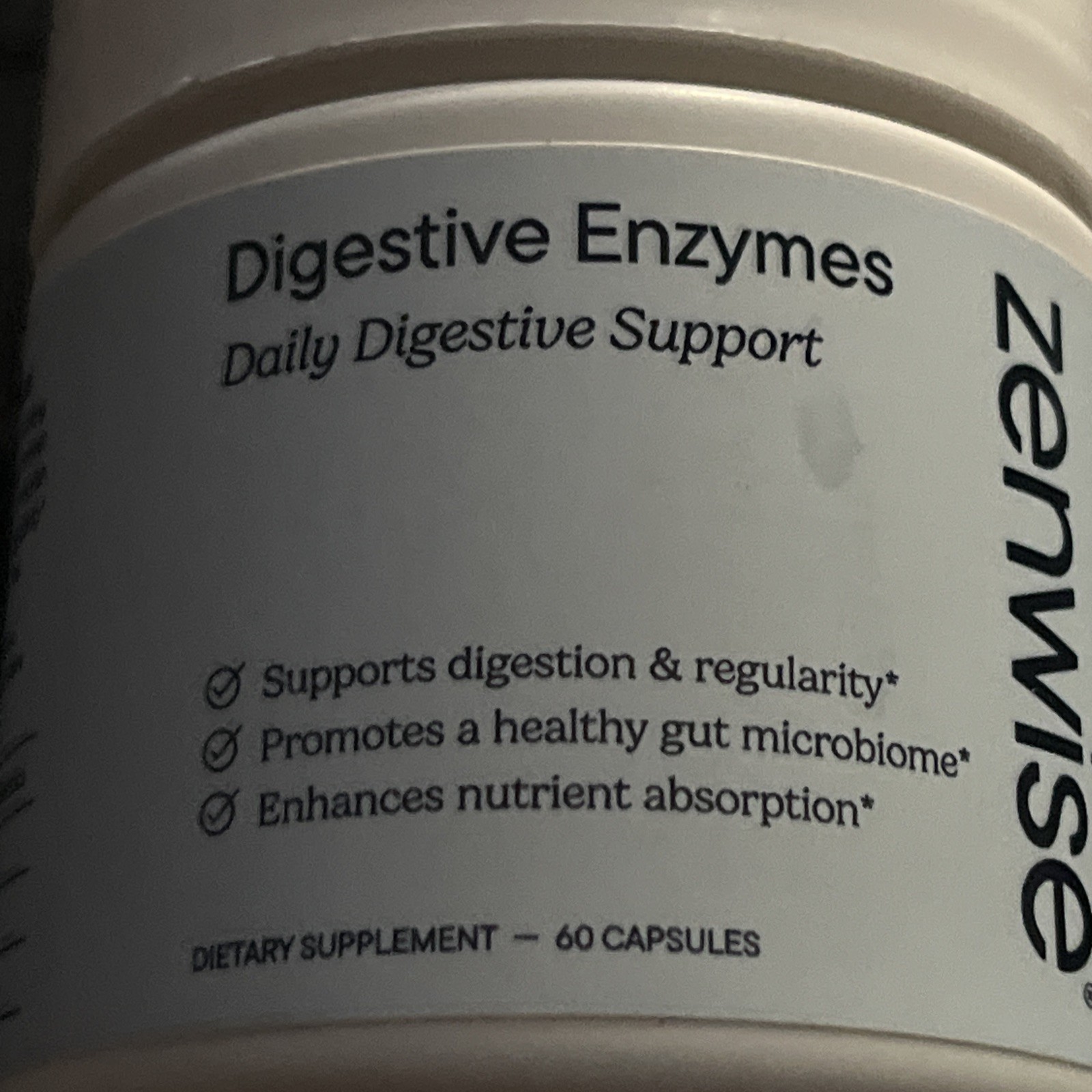 Zenwise Digestive Enzymes 60 Capsules Daily Support Bloating Gut Health New