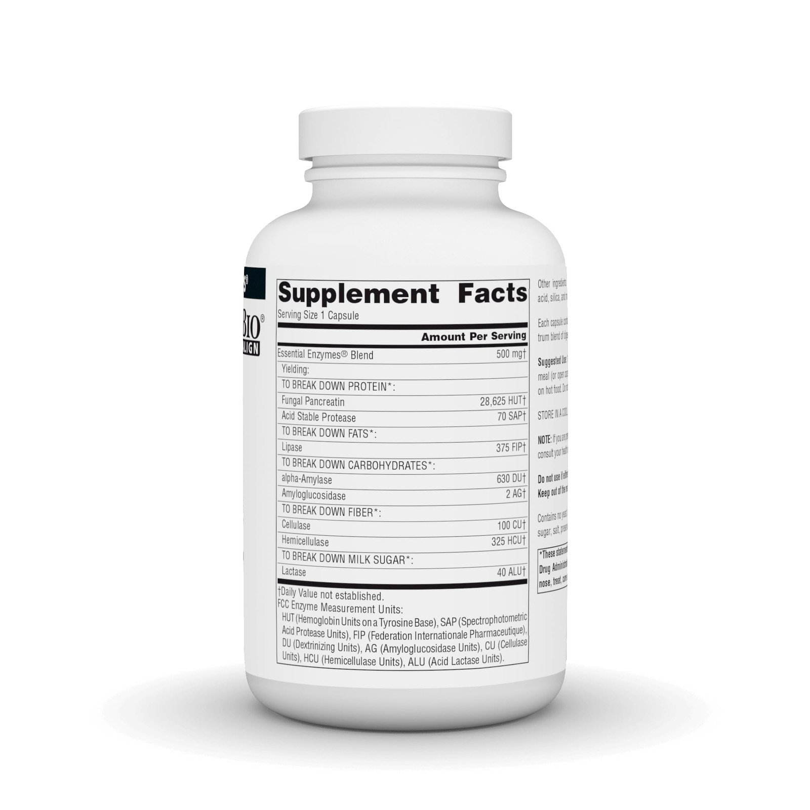 Source Naturals Essential Enzymes 500mg Bio-Aligned Multiple Enzyme Supplement