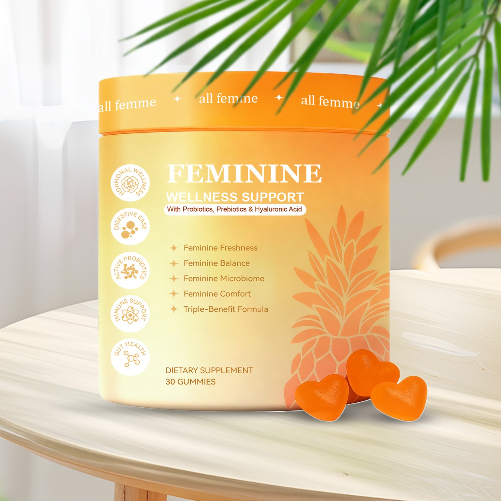 Plus Flora Gummies , Advanced Vaginal Support , Vaginal Health Gummies , Ph Bala