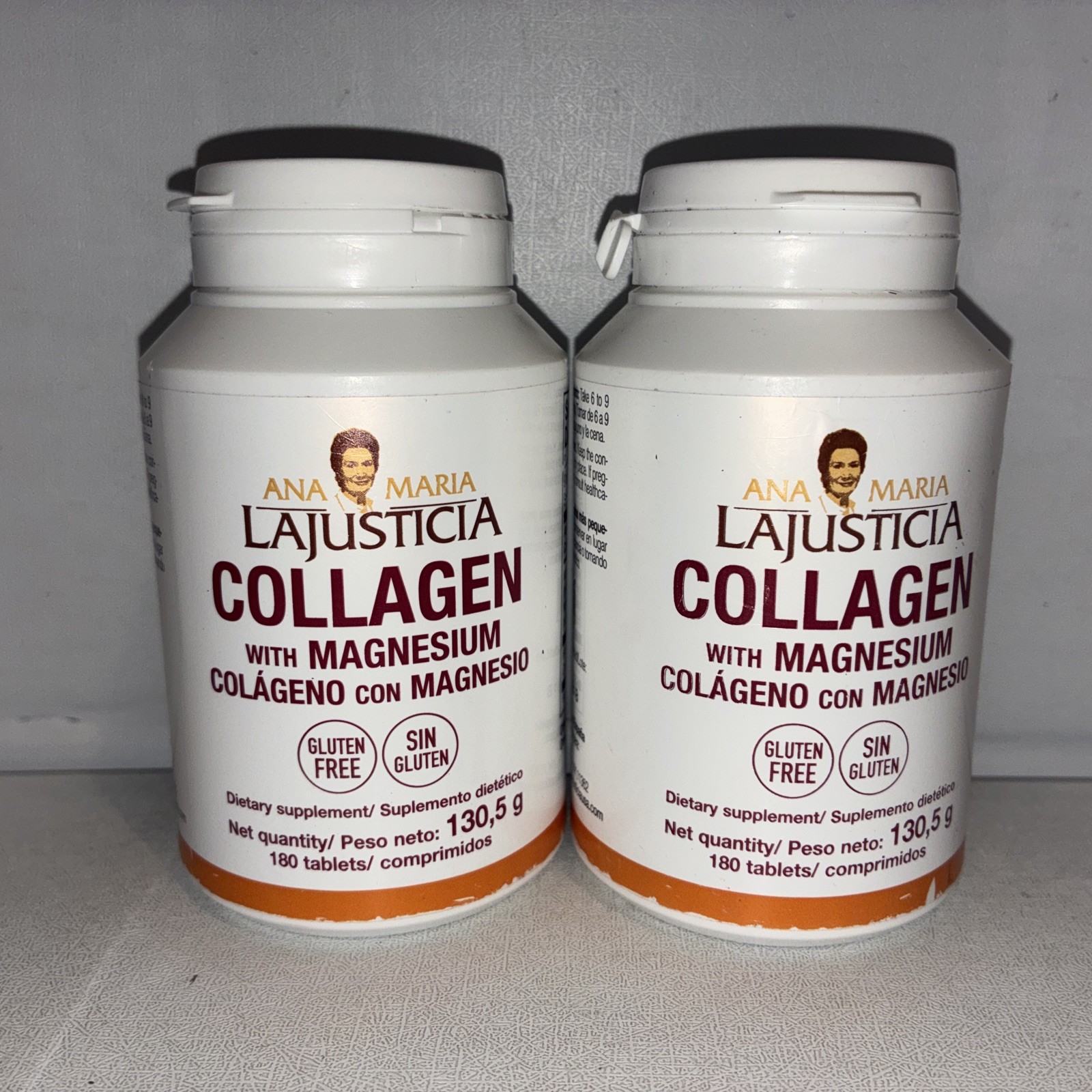 Lot Of 2-Collagen with Magnesium, 180 Tablets Each / Exp 12/2026