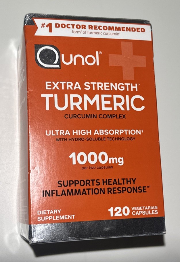 Qunol Extra Strength Turmeric 1000 mg (exp 02/2029) 120 capsules