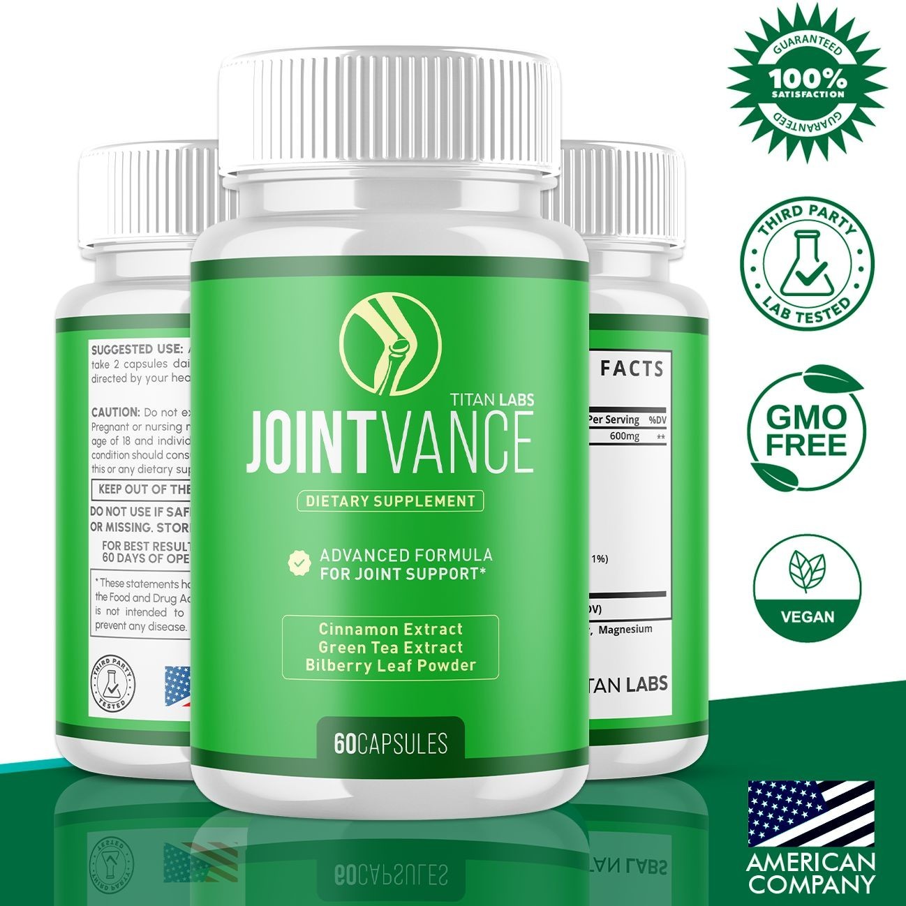 (2 Pack) JointVance Advanced Joints & Mobility Support Joint Vance 120 Capsules